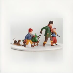 Dept 56 Heritage Village The Family Tree #58895 Retired Hand painted Vintage
